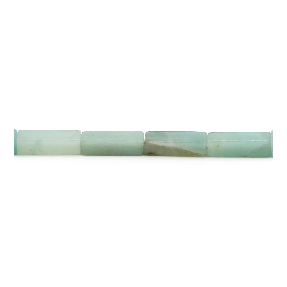 Amazonite bleu, en forme de rectangle, de taille 4 * 13.5mm x 40cm