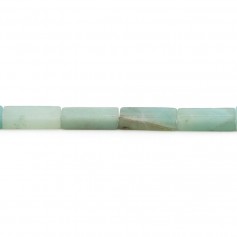 Amazonite blue, in the shape of a rectangle, size 4 * 13.5mm x 40cm