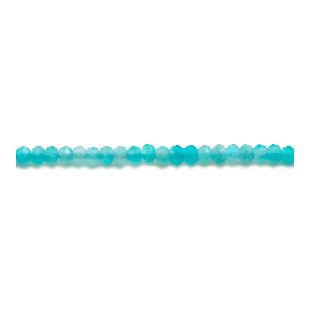 Amazonite rondelle facette 2x2.8mm x 39cm