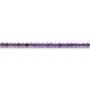 Amethyst in the shape of a faceted round 2.5mm x 39cm