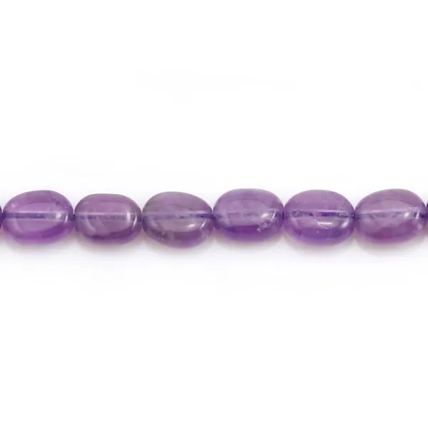 Améthyste, de forme oval, 6x8mm x 39cm