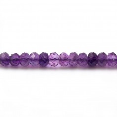 Amethyst Faceted Rondelle