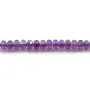 Améthyste rondelle facette 3x4mm x 39cm