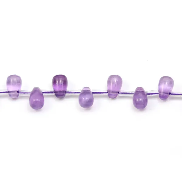 Améthyste goutte 6x9mm x 40cm