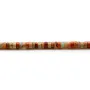 Jaspe serpentine, forme rondelle 2x4mm x 39cm