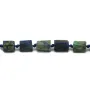 Azurite chrysocolle en forme de baroque 8x10mm x 44cm