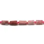 Rhodonite en forme de baroque 7x11mm x 44cm