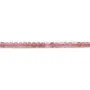 Quartz fraise en forme de cube facette 2mm x 40cm