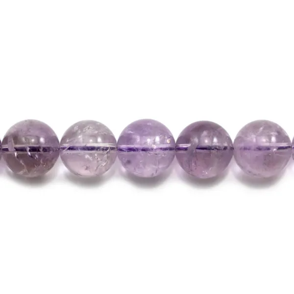 Clear Amethyst Faceted Oval 22x30mm x 40cm