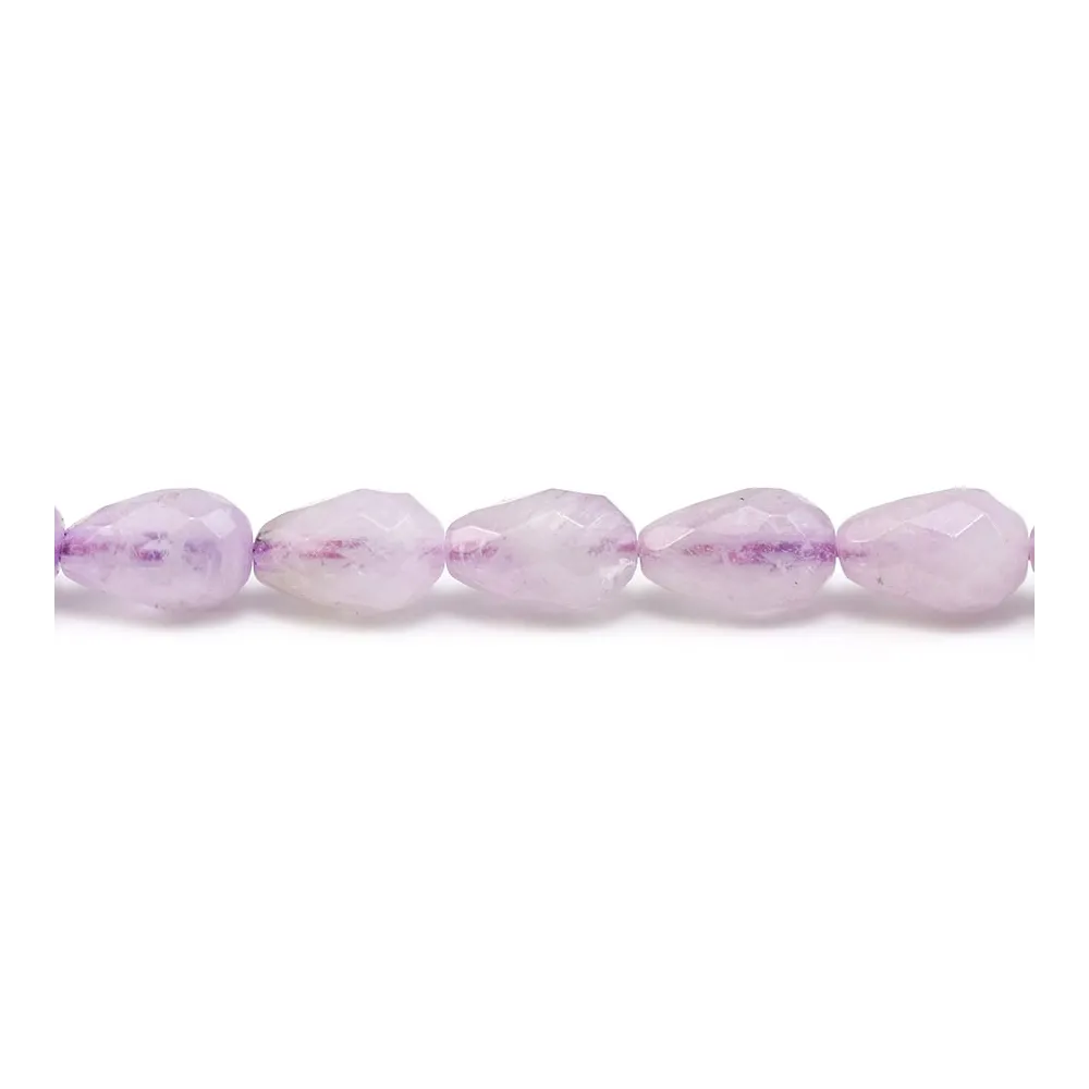 Améthyste violet claire, en forme de goutte facette de taille 6x9mm x 4 pcs