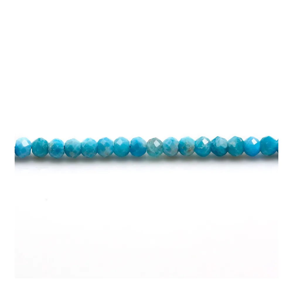 Apatite round faceted 3x4.5mm x 10pcs