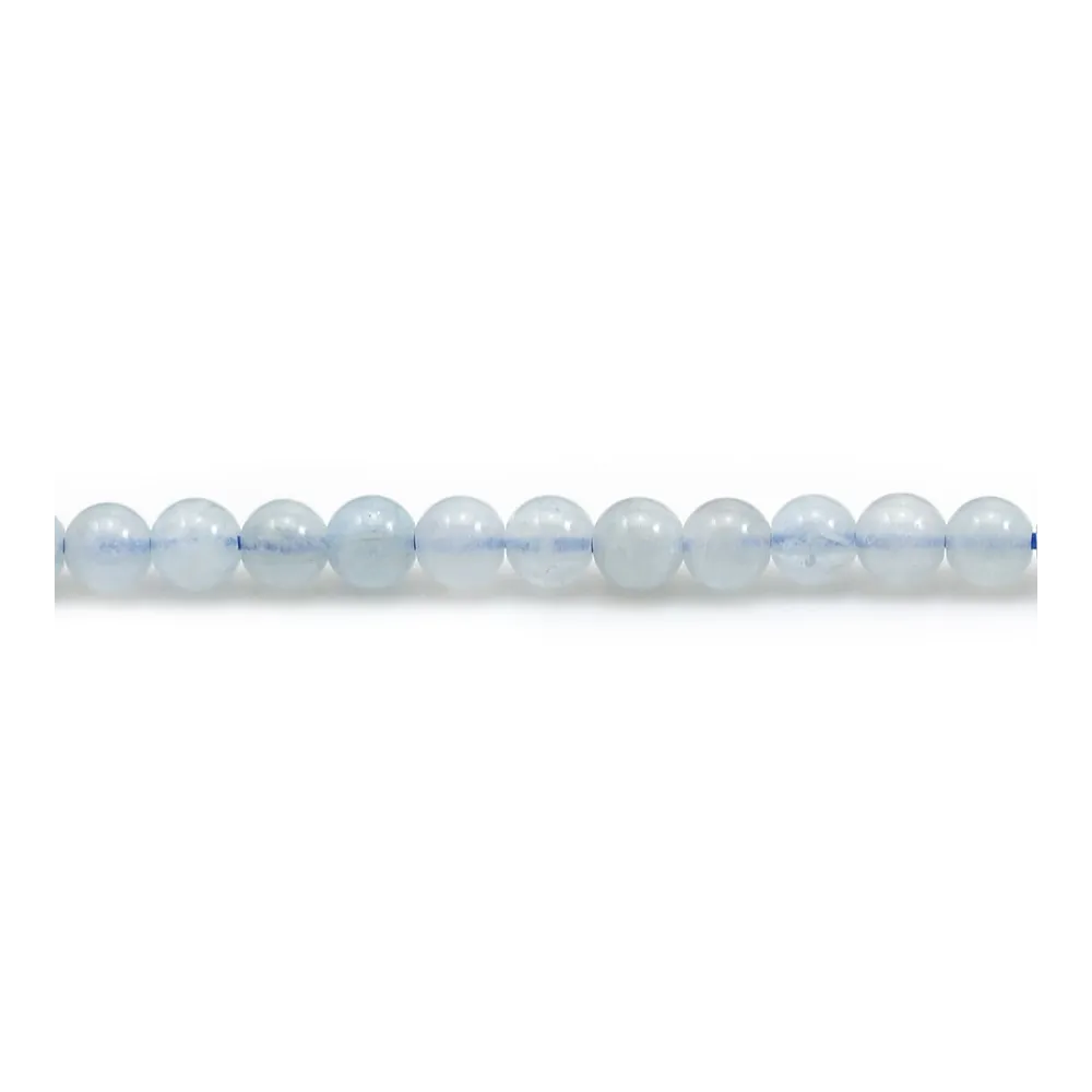 Aquamarine Round 4mm x 10 perles
