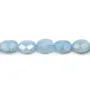 Aigue-Marine Ovale facette 10x8mm x 40cm