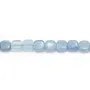 Aigue marine bleu, de forme carré 6mm x 4 st