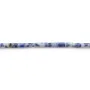 Aventurine bleu en tube 2x4mm x 40cm