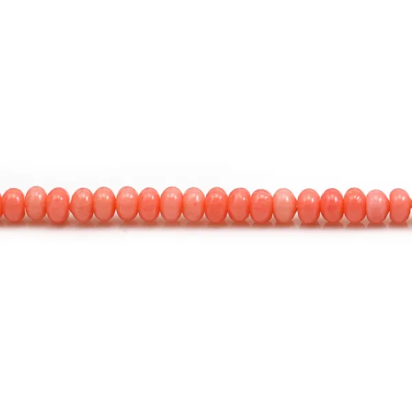 Bamboo mer teinte orange Rondelle