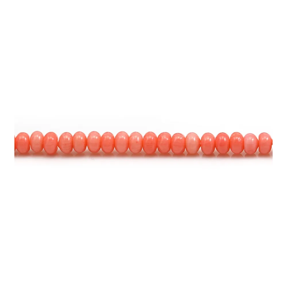 Bamboo mer teinte orange Rondelle