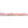 Morganite et Aigue Marine, en forme de rond plat facette  4mm x 40cm