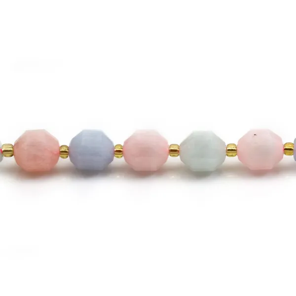 Rose quartz round beads on thread 6mm x 40cm 