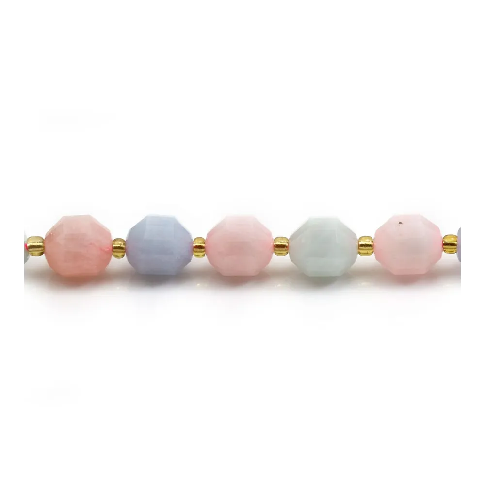 Rose quartz round beads on thread 6mm x 40cm 