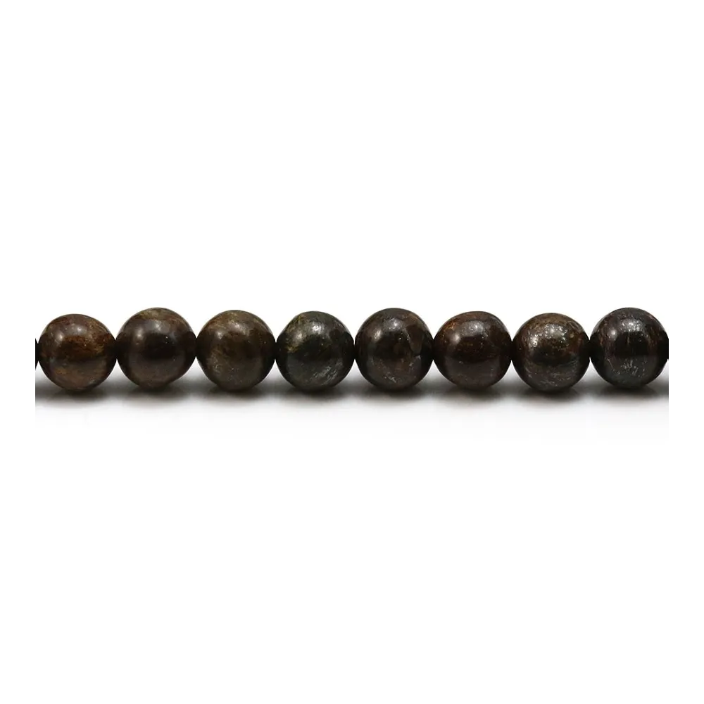 Bronzite de forme ronde, mesurant 6mm x 10pcs
