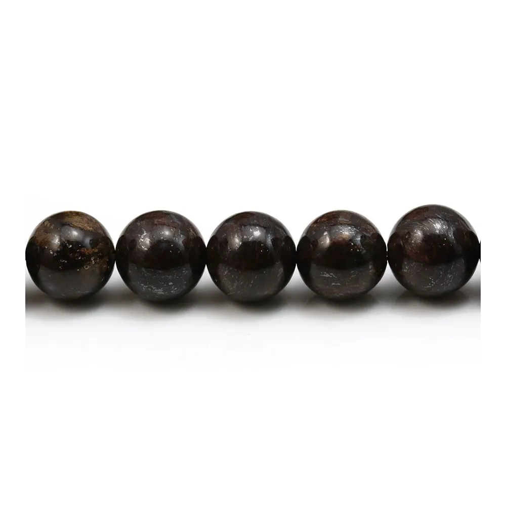 Bronzite of round shape, measuring 10mm x 4pcs