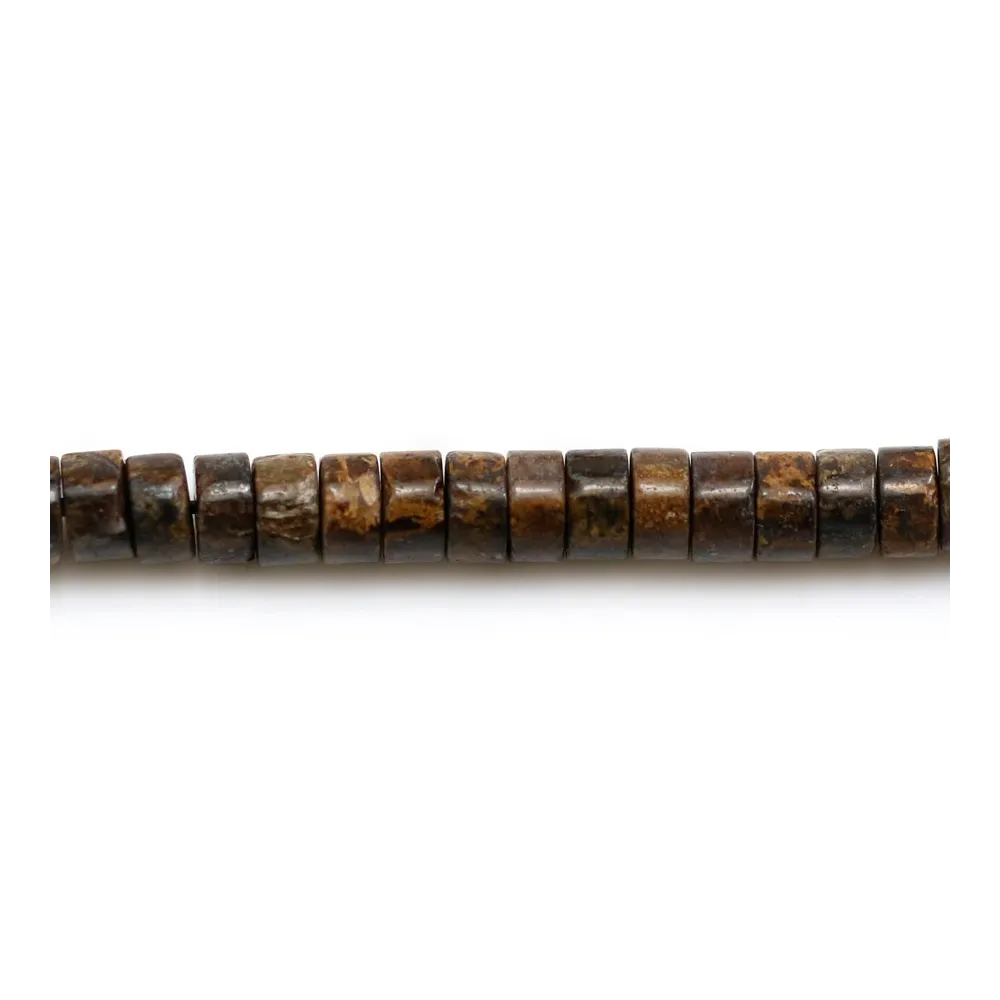 BRONZITE, en forme de rondelle, 2x4mm x 40cm