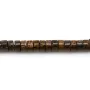 BRONZITE, en forme de rondelle, 2x4mm x 40cm