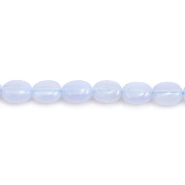 Calcédoine Ovale 6 *8mm x 5pcs