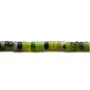 Chrysoprase in the shape of a faceted round, 2 * 2.5mm x 40cm