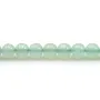 Chrysoprase de couleur verte, de forme ronde, 4.5 - 5mm x 4pcs