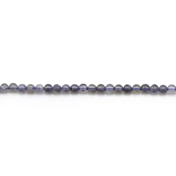 Cordiérite (Iolite) ronde 2mm x 40cm