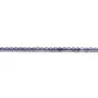 Cordierite (Iolite) ronde facette 2mm x 40cm