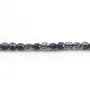 Cordiérite (Iolite)  de couleur violet, de forme rond plat facette, 4mm x 39cm
