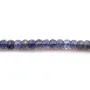 faceted flat beads of Iolite 3-4mm x 35cm 