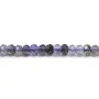Cordierite (iolite) rondelle facettée 4mm x 40cm