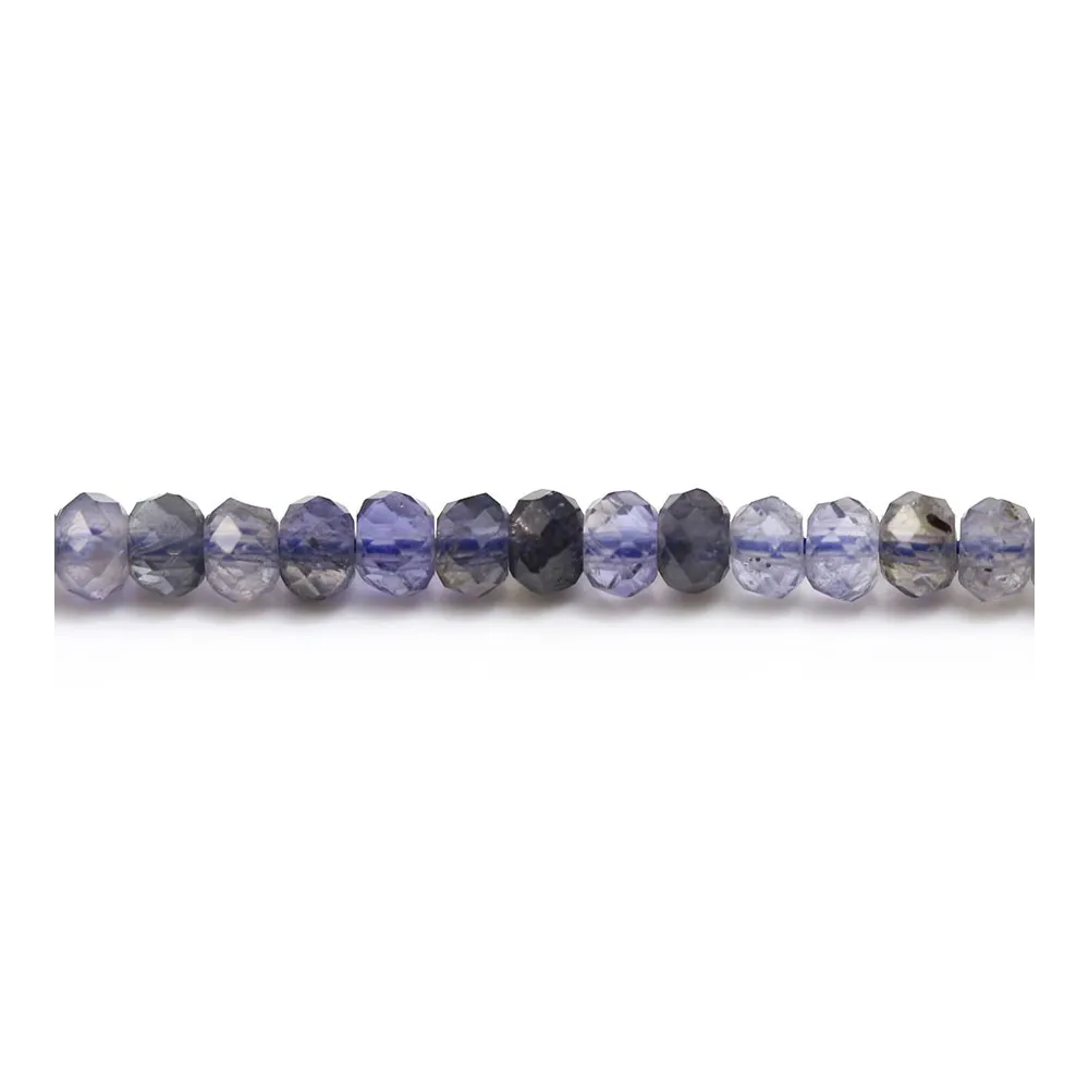 Cordierite (iolite) rondelle facettée  2.5x3mm x 20pcs