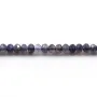 Cordiérite (Iolite)  rondelles facette 3-4.5mm x 40cm