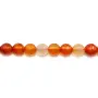 Cornaline Ronde Facette 6mm x 40cm