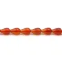 Cornaline goutte 5x8mm x 4 pcs