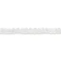 Cristal de roche rond plat facette 2mm x 40cm