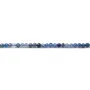 Cyanite de couleur bleu, de forme ronde facetté, 2mm x 39cm