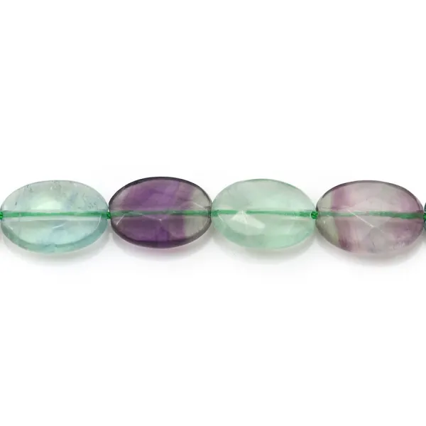 Fluorite Ovale facette 10x14mm x 2pcs