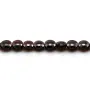 Grenat flat round faceted 6mm x 6pcs