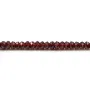 Grenat rondelle facette 2x3mm x 40cm
