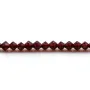 Grenat,en forme de toupie facette 4mm x 39cm