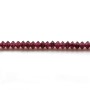 Grenat rondelle boulier facette 2x3mm sur fil 39cm