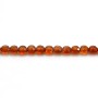 Hessonite faceted rondelle 4.5x5mm x 36cm