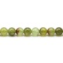 Grenat de couleur vert, de forme ronde, et de taille 6mm x 39cm