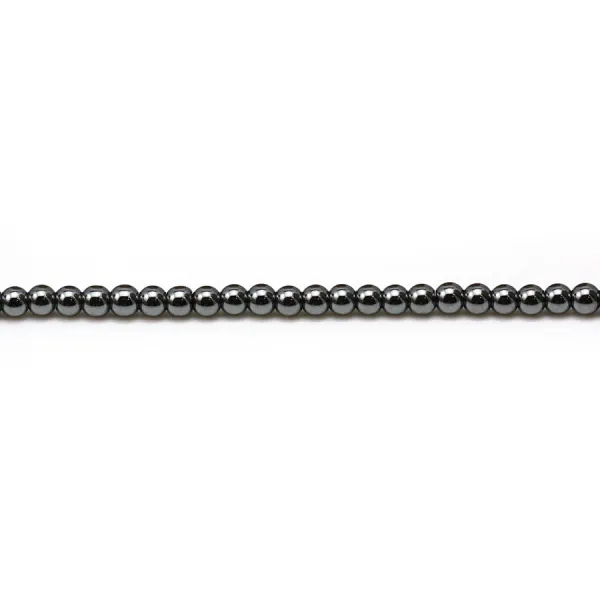 Hematite ronde sur fil 2mm x 40cm